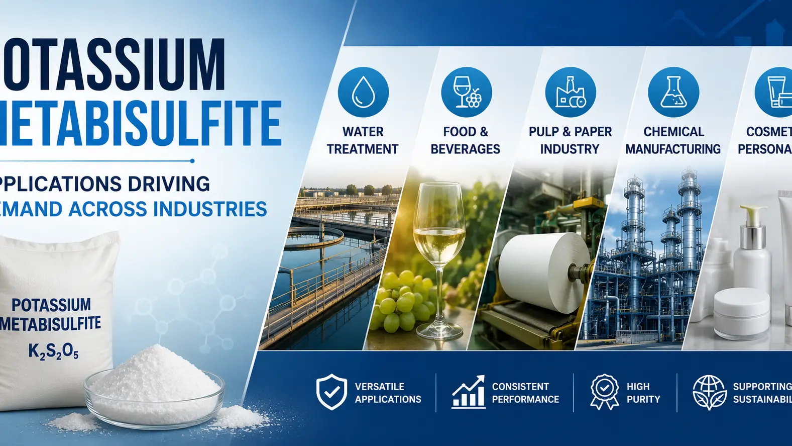 Potassium Metabisulfite Applications Driving Demand Across Industries