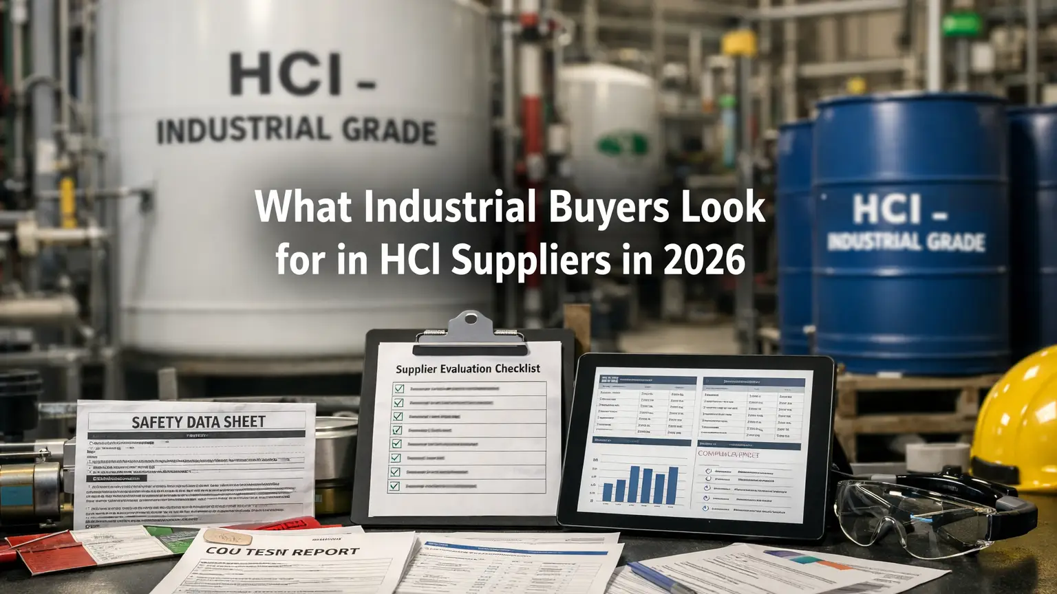 Qué buscan los compradores industriales en los proveedores de HCl en 2026