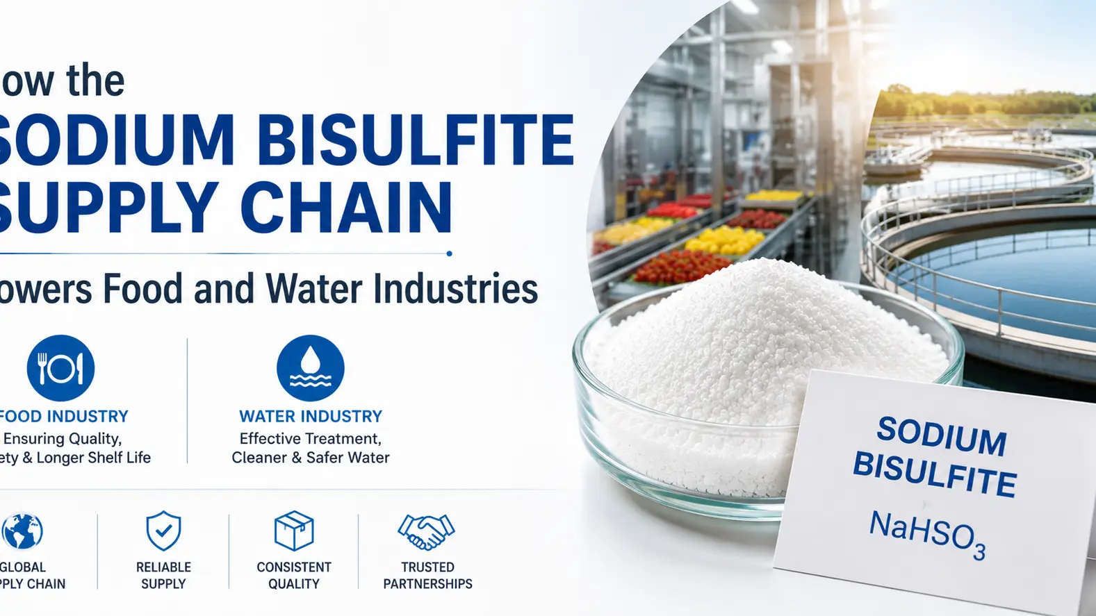 How the Sodium Bisulfite Supply Chain Powers Food and Water Industries